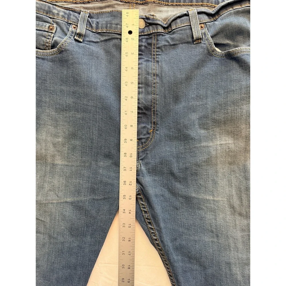 Levi's 502 Jeans Mens 44x30 Blue Medium Wash Regular Straight Leg Denim Big Tall